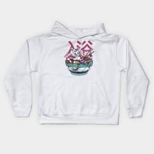 Yakuza ramen cat Kids Hoodie